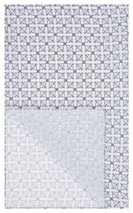 LIVARNO home Ubrus, Ø 160 cm / 130 x 160 cm (šedá/bílá, obdélníková) (100375429005)