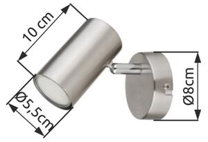 Globo 57914-1N - Nástěnné bodové svítidlo ALLVI 1xGU10/25W/230V chrom