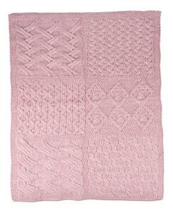 Vlnka Dětský vlněný pléd Supersoft Merino růžová velikost lůžkovin 60x90