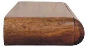 Konzolový stolek Solis na stěnu z masivního mangového dřeva, 110 × 32 × 12 cm