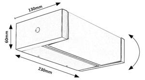 Rabalux 77185 - LED Venkovní nástěnné svítidlo CUBBINGTON LED/18W/230V IP54