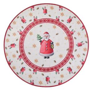 Červený kulatý koberec s vánočním motivem ø 160 cm Toy's Delight Santa Claus – Villeroy&Boch
