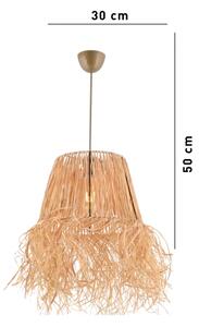 Lustr na lanku VALANCE 1xE27/40W/230V hnědá