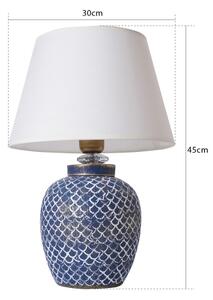 Stolní lampa 1xE27/40W/230V modrá