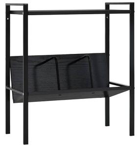 Knihovna se 2 policemi černá 52 x 28 x 59 cm kompozitní dřevo 288230