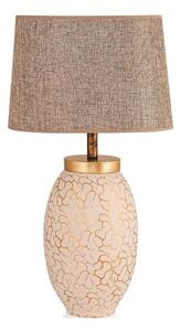 Stolní lampa 1xE27/40W/230V béžová/zlatá