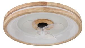 Globo 03650 - LED Stropní svítidlo s ventilátorem GATIAN LED/30W/230V hnědá + DO