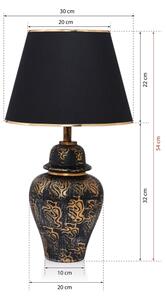 Stolní lampa 1xE27/40W/230V černá