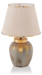 Stolní lampa 1xE27/40W/230V zlatá/béžová