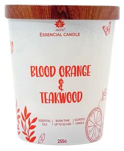 Arome Svíčka ve skle s kovovým víčkem 255g Blood orange & Teakwood