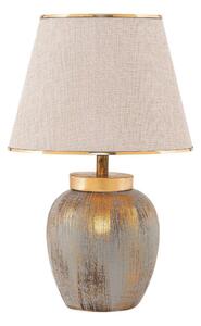 Stolní lampa 1xE27/40W/230V zlatá/béžová