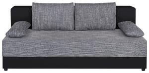 ROZKLÁDACÍ POHOVKA, textil, kompozitní dřevo, šedá, černá P & B - Rozkládací pohovky, Online Only