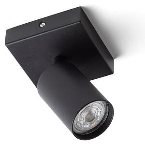 Přisazené nástěnné svítidlo DUDE SQ, černé, patice GU10, 9 W