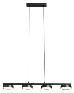 Závěsné LED svítidlo ARETHA IV, černé, 4× 12 W, teplá bílá 3000 K