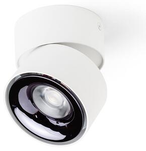 Přisazené stropní LED svítidlo ALBANO, bílá/černý chrom, 5 W, teplá bílá 3000 K