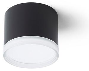 Stropní svítidlo MEMA, černá/satinovaný akryl, patice GX53, 7 W