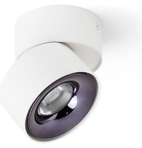 Přisazené stropní LED svítidlo ALBANO, bílá/černý chrom, 5 W, teplá bílá 3000 K
