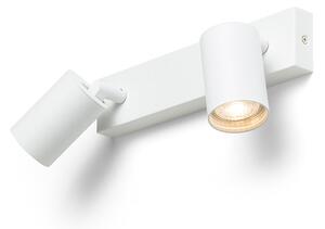 Přisazené nástěnné svítidlo DUDE II, bílé, patice GU10, 2× 9 W