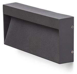 Venkovní nástěnné LED svítidlo AQILA RC, antracitové, 6 W, teplá bílá 3000 K, IP54