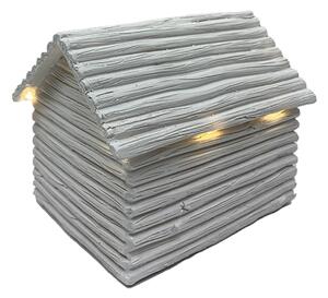 Domeček bílý LED 14 x 10 cm Prodex A00545