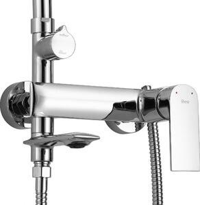 Rea Veneta, vanová/sprchová souprava s dešťovou hlavovou sprchou a ruční hlavicí, chromová, REA-P7843