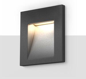 Venkovní zápustné LED svítidlo TESS SQ, antracitové, 3 W, teplá bílá 3000 K, IP54