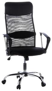 OTOČNÁ ŽIDLE, vzhled kůže, síťovina, černá, barvy chromu MID.YOU - Online Only kancelářské židle, Online Only