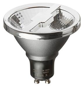 LED žárovka ALFA 69 stříbrnošedá chrom, patice GU10, 6 W, neutrální bílá 4000 K