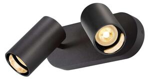 SLV - Asto Tube 2 Stropní Lampa Black