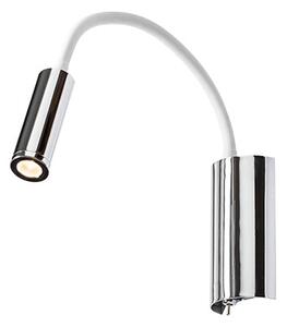 Nástěnné LED svítidlo SHOW, bílá/chrom, 3 W, teplá bílá 3000 K