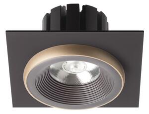 Zápustné LED svítidlo SHARM SQ I, hnědá/perleťová/zlatá, 10 W, teplá bílá 3000 K