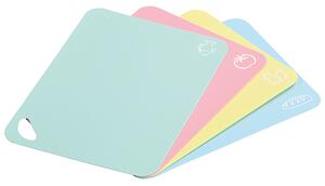 Prkénka na krájení 4 ks, 38 x 29 x 0,2 cm, plast, pastelová KESPER 30590