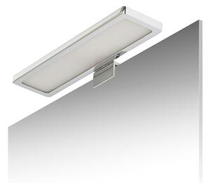 Koupelnové nástěnné LED svítidlo SAVOY 24 na skříňku, chrom, 8 W, teplá bílá 3000 K, IP44