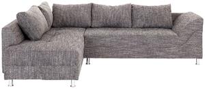 ROHOVÁ SEDAČKA, textil, kompozitní dřevo, šedá P & B - Sedací soupravy, Online Only