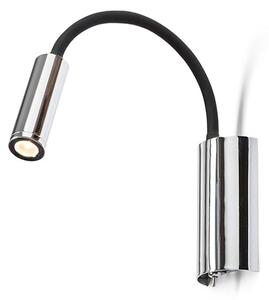 Nástěnné LED svítidlo SHOW, černá/chrom, 3 W, teplá bílá 3000 K