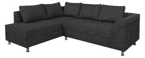 ROHOVÁ SEDAČKA, textil, kompozitní dřevo, černá P & B - Sedací soupravy, Online Only