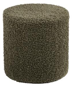 Zelený taburet z textilie bouclé Ejby – House Nordic