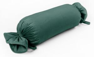 Biante Sametový polštář válec bonbon SV-036 Ledově zelený 2 15x40 cm