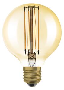 LED žárovka OSRAM Globe 80 jantarová, patice E27, ekvivalent 60 W, teplá bílá 2200 K, stmívatelná