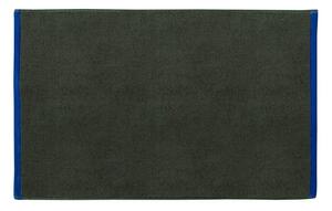 Tmavě zelená/modrá koupelnová předložka z bio bavlny 50x80 cm Soft – Mette Ditmer Denmark