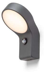 Venkovní nástěnné LED svítidlo ELIA PIR, antracitové, 9 W, teplá bílá 3000 K, IP44