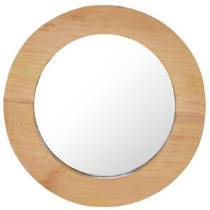 Nástěnné zrcadlo 40 cm teak kulaté 288805