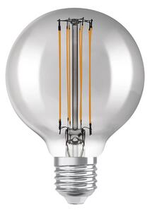 LED žárovka OSRAM Globe 80 kouřová, patice E27, ekvivalent 42 W, teplá bílá 1800 K, stmívatelná