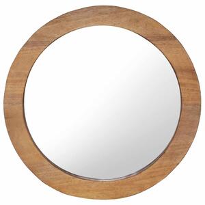 Nástěnné zrcadlo 60 cm teak kulaté 288806
