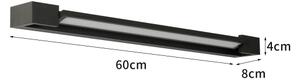 Brilagi-LED Koupelnové osvětlení zrcadla AQUA LINE LED/18W/230V 60 cm IP44 černá