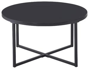 KONFERENČNÍ STOLEK, černá, kov, sklo, 80/80/45 cm Carryhome - Konferenční stolky