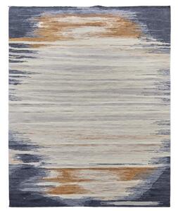 Diamond Carpets koberce Ručně vázaný kusový koberec Ombre Paris DESP HL64 Ivory Charcoal - 120x170 cm