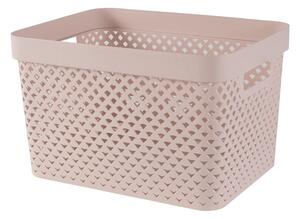 Světle růžový plastový úložný box 35,5x26x22 cm Pure – Curver