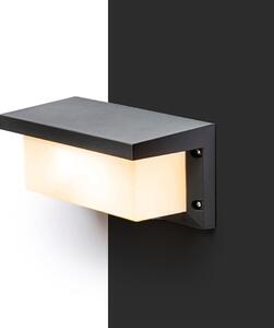 Venkovní nástěnné svítidlo HIDE RC, antracitové, patice E27, 15 W, IP54
