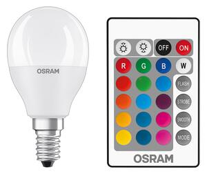 LED žárovka OSRAM RGBW ilum matná, patice E14, ekvivalent 40 W, teplá bílá 2700 K
